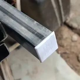 Square steel tube end caps